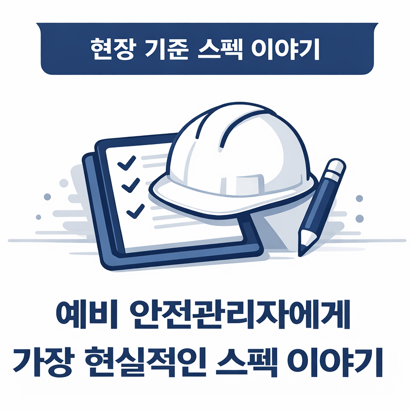 안전모와 체크리스트가 있는 안전관리 업무 일러스트