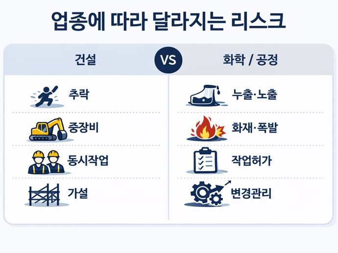 예비 안전관리자 스펙 이야기 인포그래픽(안전모와 체크리스트)