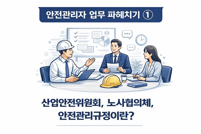 안전관련 회의를 실시하는 모습
