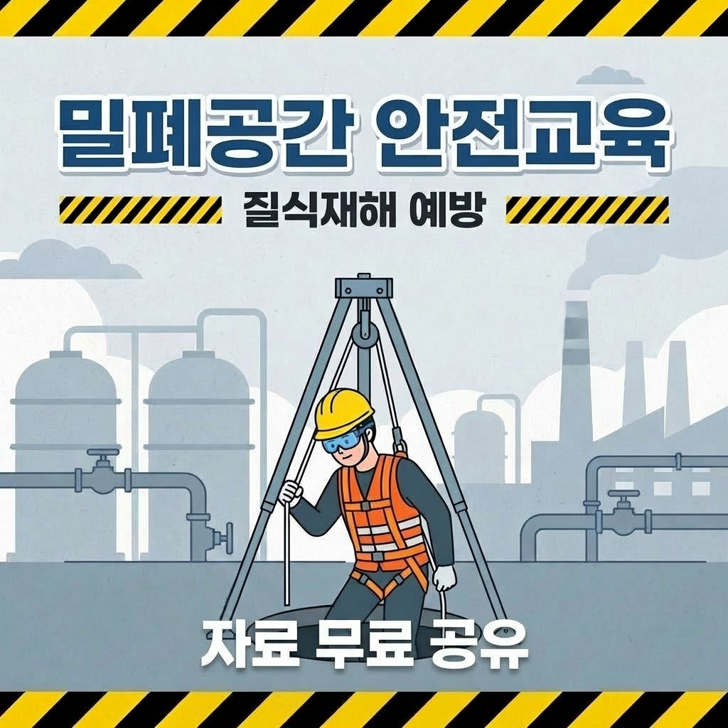 밀폐공간 안전교육 질식재해 예방 자료 무료 공유