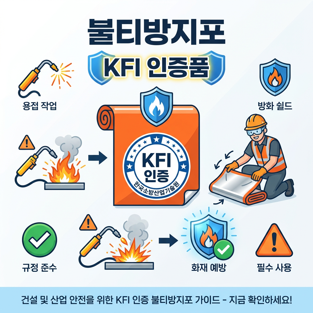 불티방지포 KFI 인증품 사용 필수
